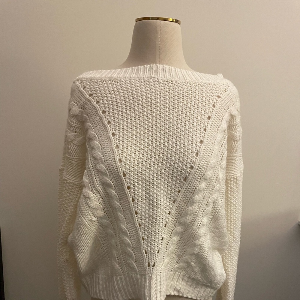 Charlotte Russe Cream Sweater
